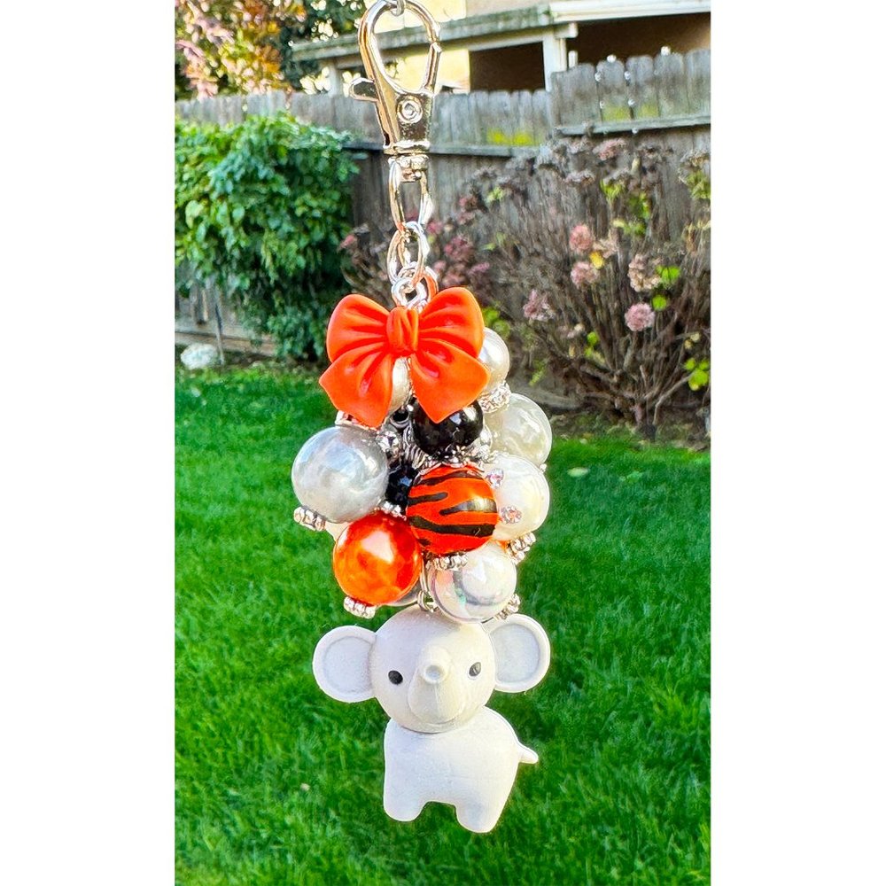 Kawaii Iwako Elephant Safari Keychain Purse Bag Charm